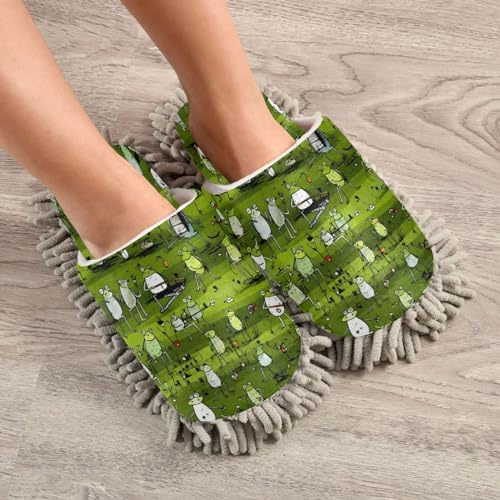 Zhirexin Cartoon Animal Mopping Slippers 1