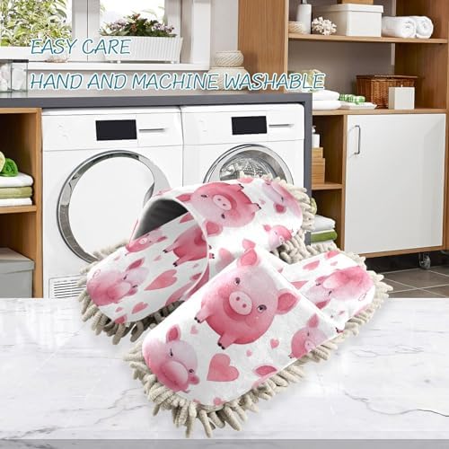 Zhirexin Mop Slippers for Men Women 3cm Microfiber