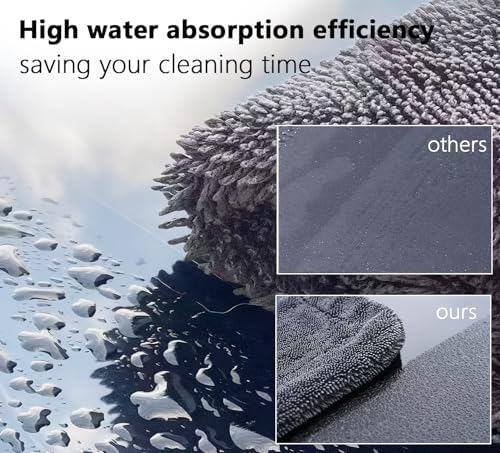 Shiny Bath Wipes 5pcs Grey Microfiber Drying Cloths