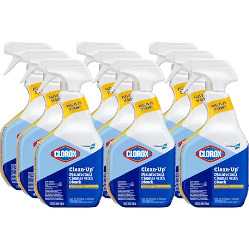 CloroxPro Disinfectant Cleaner with Bleach Spray 32 Oz Pack of 9