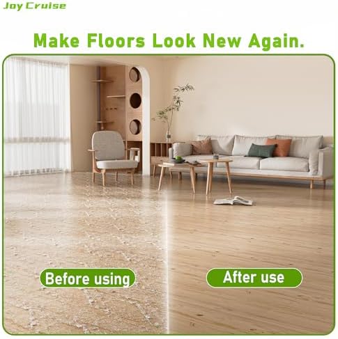 Purifine Floor Cleaner Mop Kit with 60 Dry Pads 420ML Refillable Bottle