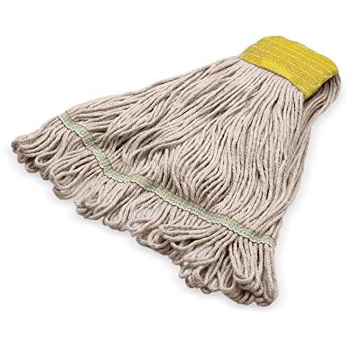 Sparta 369513B00 Cotton Mop Head - 5 Inch Yellow Loop-Ended 30 Inches Long