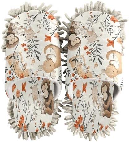 Zhirexin Cartoon Animal Kitchen Cleaning Slippers