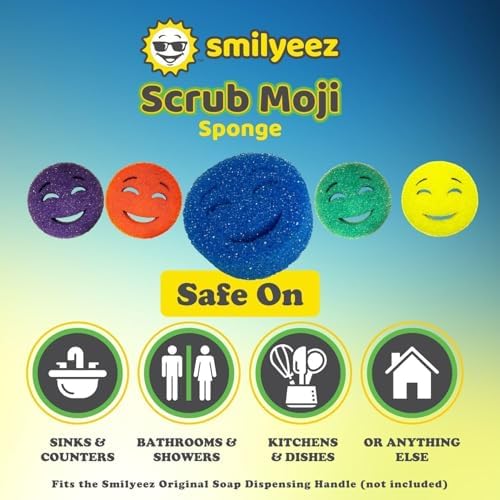 Smilyeez Scrub Moji Sponge Set of 3 - Purple 1