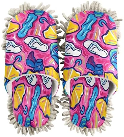 Bulletgxll Mopping Slippers with Microfiber for Daily Cleaning