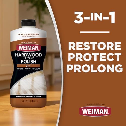 Weiman Hardwood Floor Cleaner and Polish Restorer Combo 2 Pack
