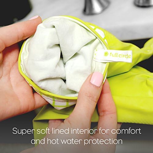 Full Circle Splash Patrol Natural Latex Cleaning Gloves SmallMedium Grey