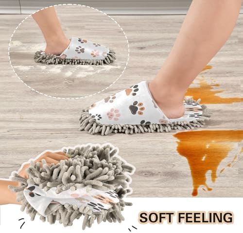Zhirexin Colorful Cat Paws Cleaning Slippers 1