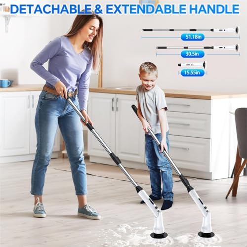Mebotem Electric Spin Scrubber with 7 Brush Heads