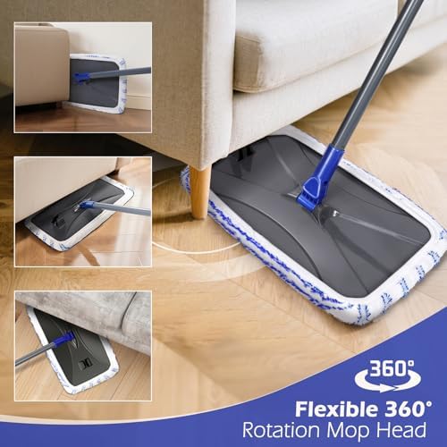 Masthome Microfiber Mop with 5 Pads and Scraper