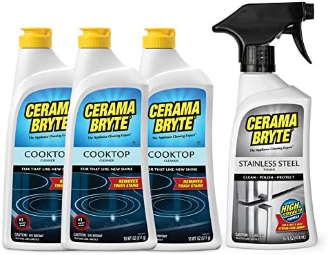 Cerama Bryte Cooktop Cleaner Stainless Steel Polish 16 Oz 16 Oz