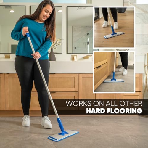 18 Microfiber Vinyl Plank Floor Mop - Heavy Duty Reusable