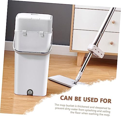 Sturdy Mop Bucket with Double Lid and Handle