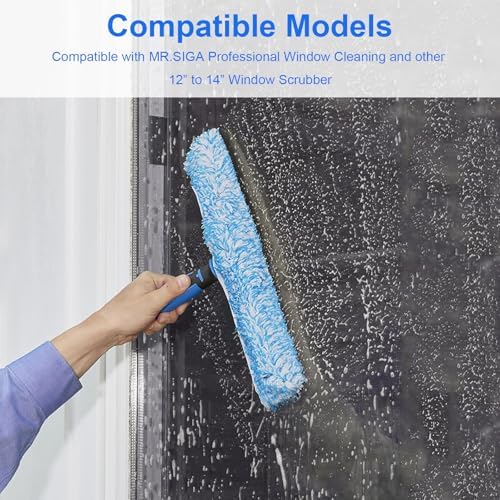 14 Inch Microfiber Window Scrubber Refill Replacement 6 Pack