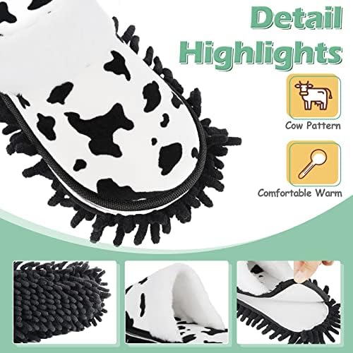 Microfiber Mop Slippers with Detachable Sole for Easy Floor Cleaning