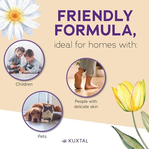 KUXTAL Liquid Floor Cleaner 3 Pack - Biodegradable Eco-Friendly