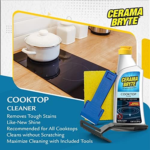 Cerama Bryte Glass Cooktop Cleaner Combo Kit - 6 Piece