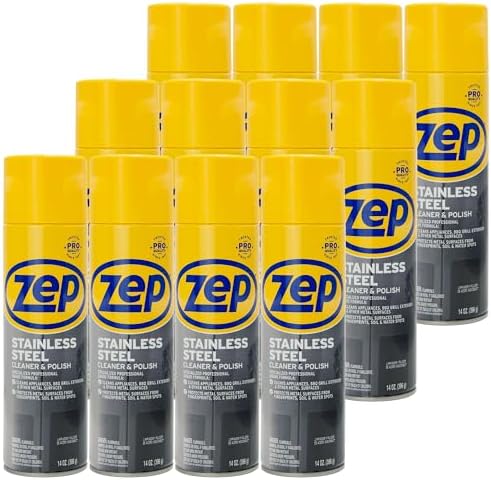 Zep Stainless Steel Cleaner and Polish 14 oz Case of 12