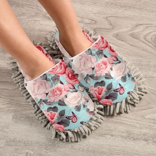 Bulletgxll Mopping Slippers with Microfiber Pad for Daily Cleaning
