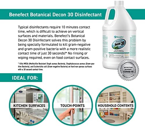 Benefect Botanical Decon 30 Disinfectant Cleaner - 1 Gallon