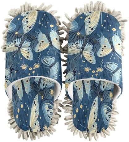 Zhirexin Butterfly Cleaning Mop Slippers