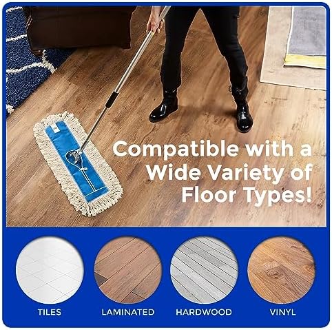 Nine Forty 24x5 Cotton Dust Mop Refills - 2 Pack