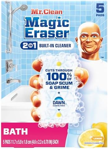 Mr Clean Magic Eraser Sponge 5 Count All-Purpose Bathroom Cleaner
