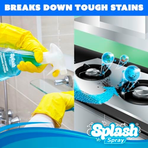 Splash Spray Multi-Purpose Cleaning Tablets - 5 Tablets and Spray Bottle