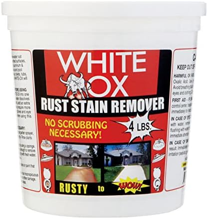 White Ox 64 oz Rust Remover - Powerful Safe