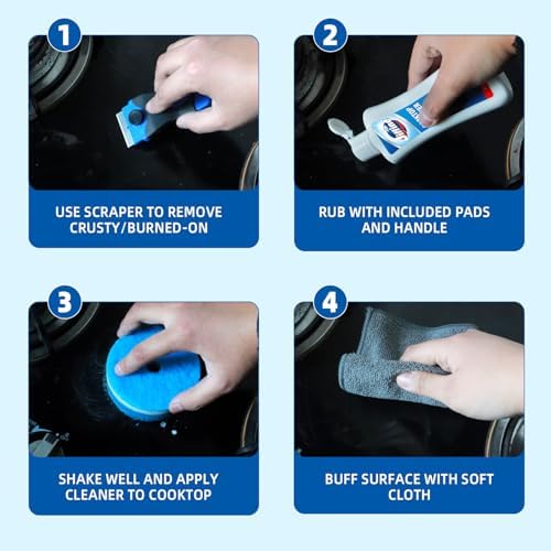 Jiffine Glass Cooktop Cleaner Kit Polish