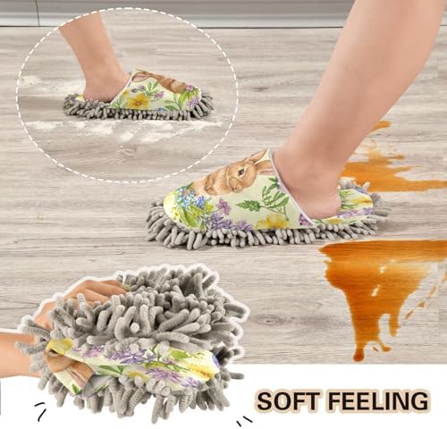Bulletgxll Mopping Slippers with Microfiber Pad