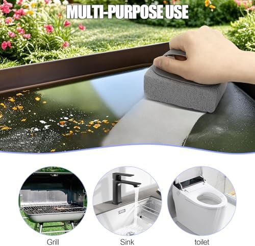 WanZEXine 8 Pcs Pumice Stone Cleaning Tool with Handle