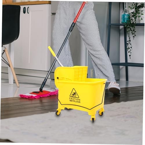PACKOVE Mop Bucket with Side Press and Wheels