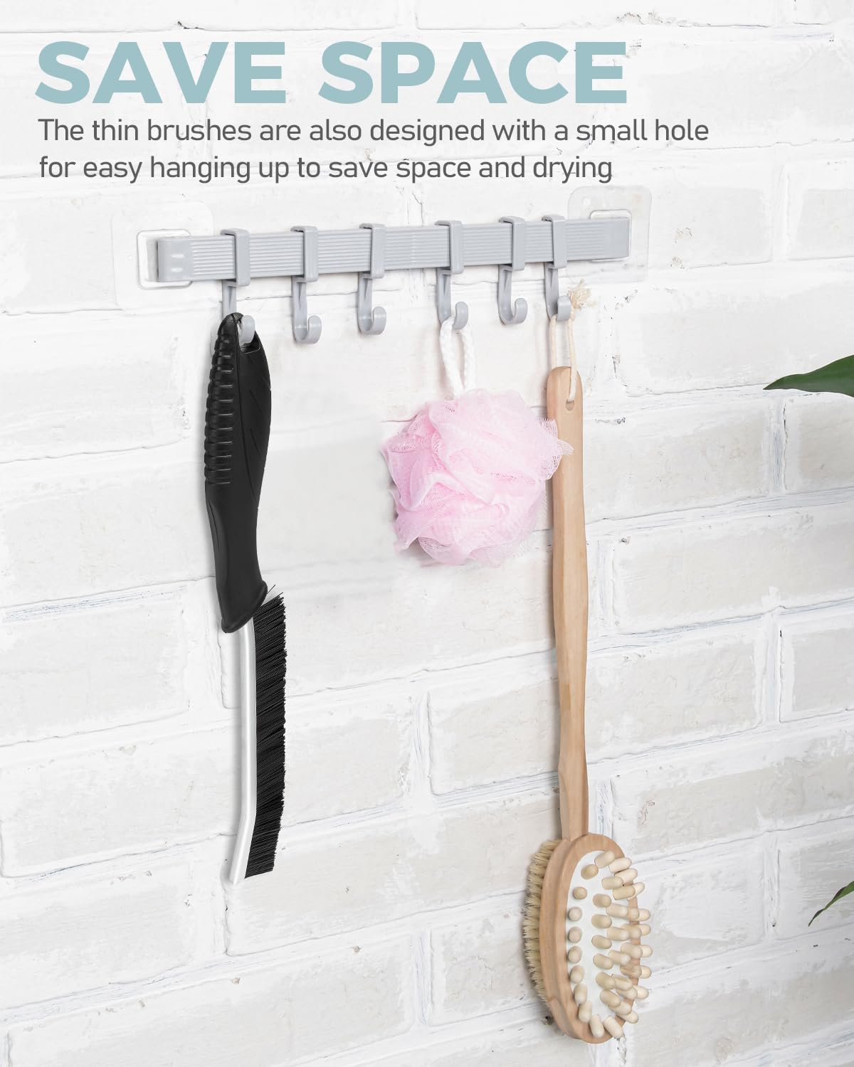 SXhyf Cleaning Brush - Hard Bristle Crevice Cleaner Multifunctional Gap Brush for Kitchen and Bathroom