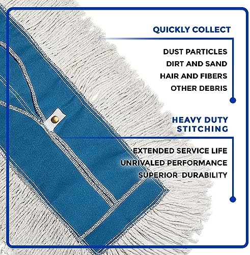 Nine Forty 24x5 Cotton Dust Mop Refills - 2 Pack