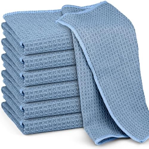 Ekedalen Waffle Weave Microfiber Cleaning Cloth 6 Pack