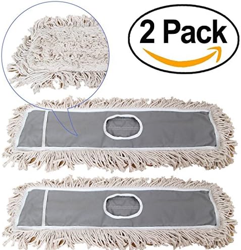 2 Pack Universal Cotton Dust Mop Refills for All Brands