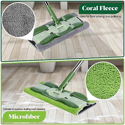MASTERTOP Microfiber Dust Mop with 4 Pads 524 Handle