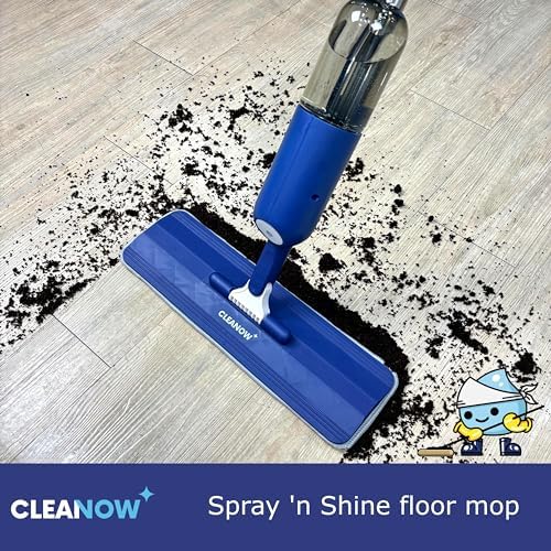 Cleanow Spray n Shine Mop - 2 Microfiber Pads 330 ml Refill