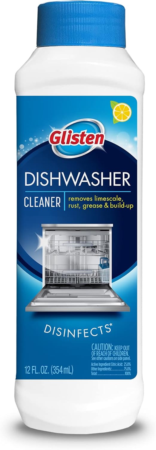 Glisten Dishwasher Cleaner 12 fl oz Lemon Scent
