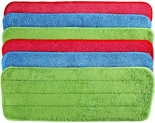 6 Piece Microfiber Cleaning Pads for Reveal Mop 16-18 Inch Washable