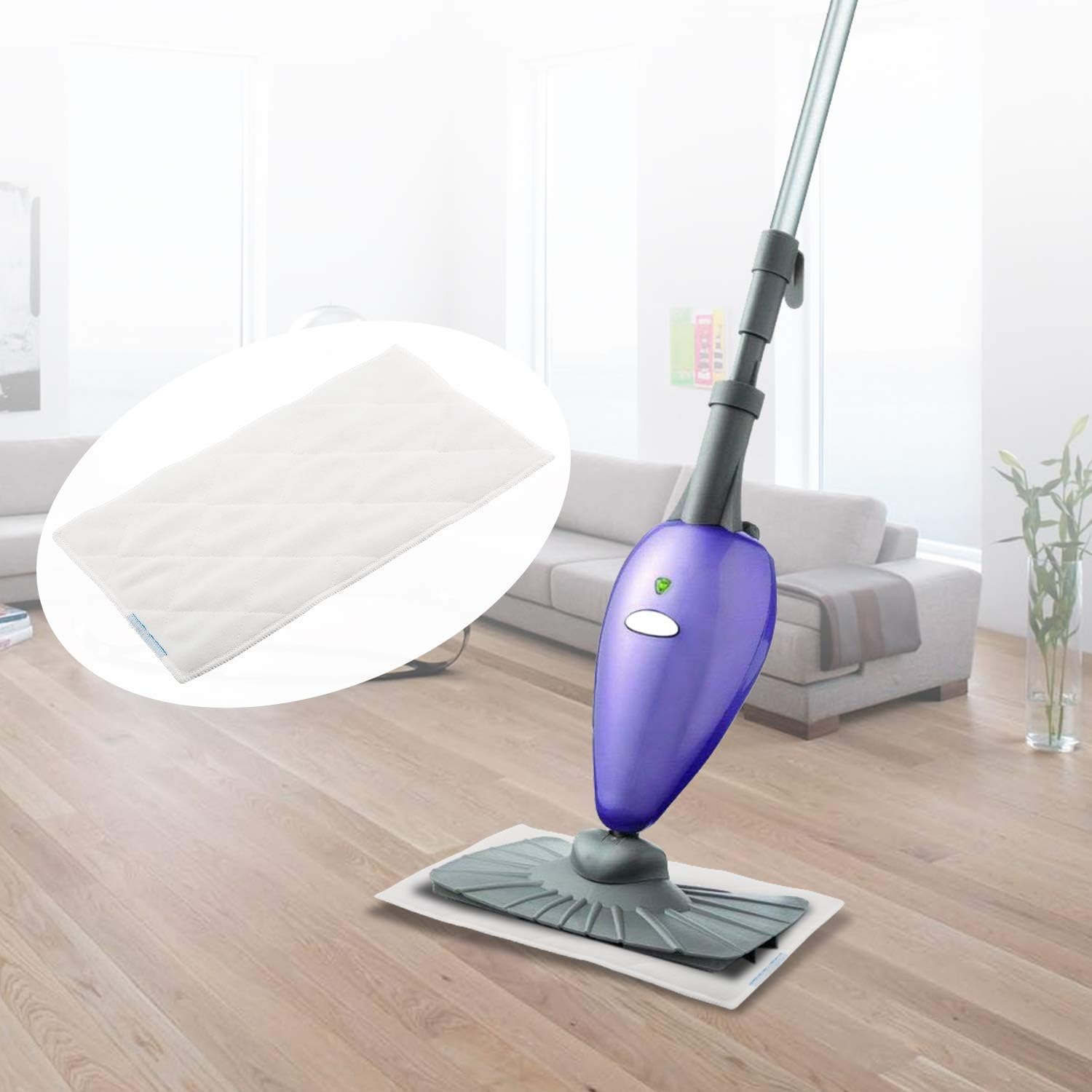 isinlive 8 Pack Steam Mop Pads Replacement for OApier and Light n Easy 1