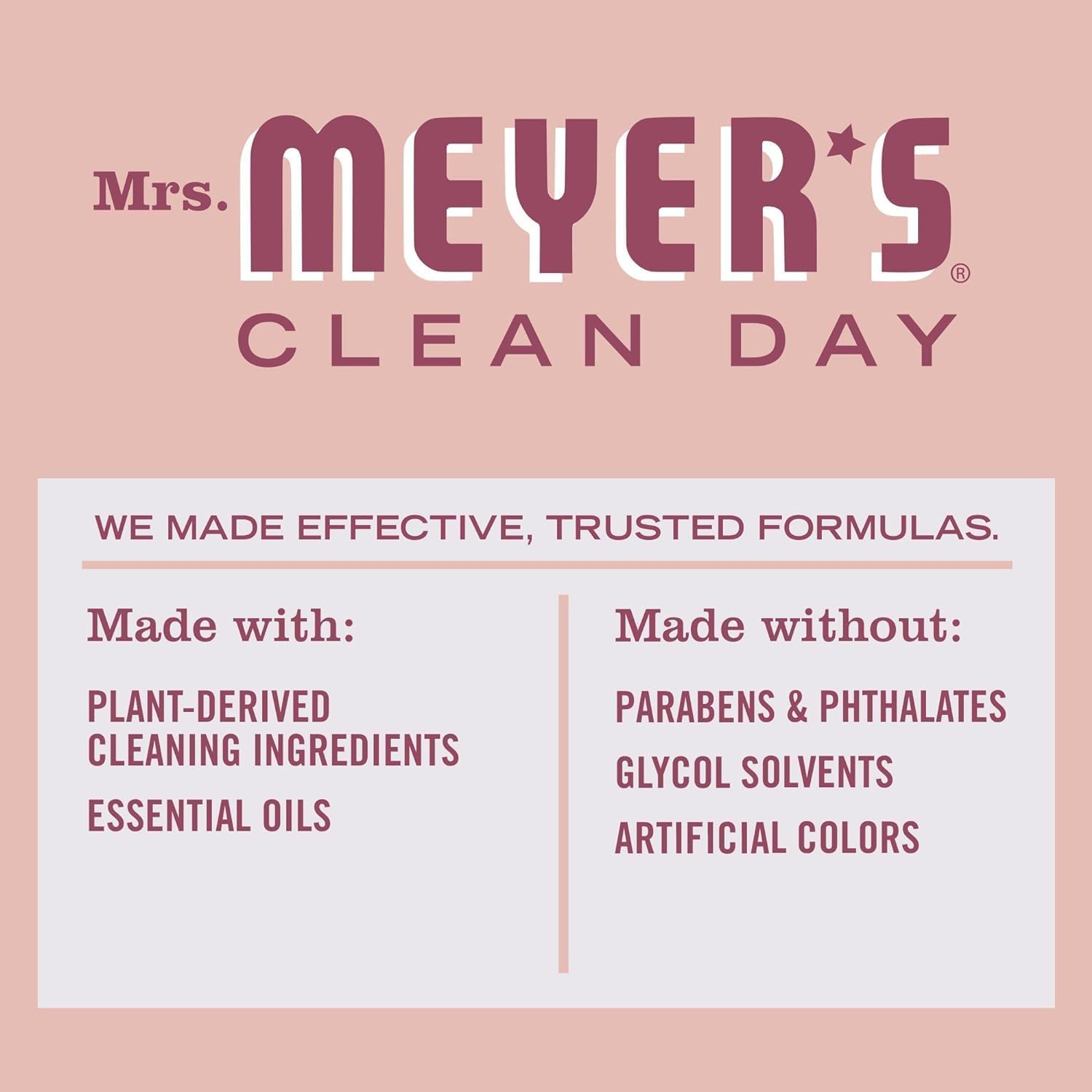 Mrs Meyers Clean Day All-Purpose Cleaner Spray Rose 16 fl oz Pack of 3