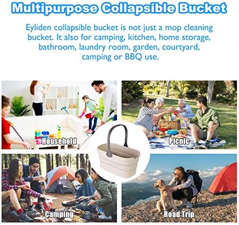 Eyliden 10L Collapsible Bucket with Non-Slip Handle