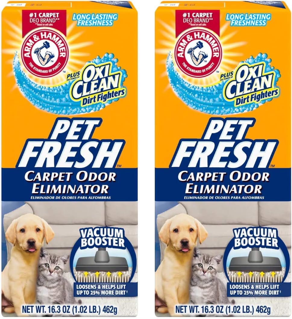 Arm Hammer Carpet Room Odor Eliminator Pet Fresh 163 Oz Pack of 2
