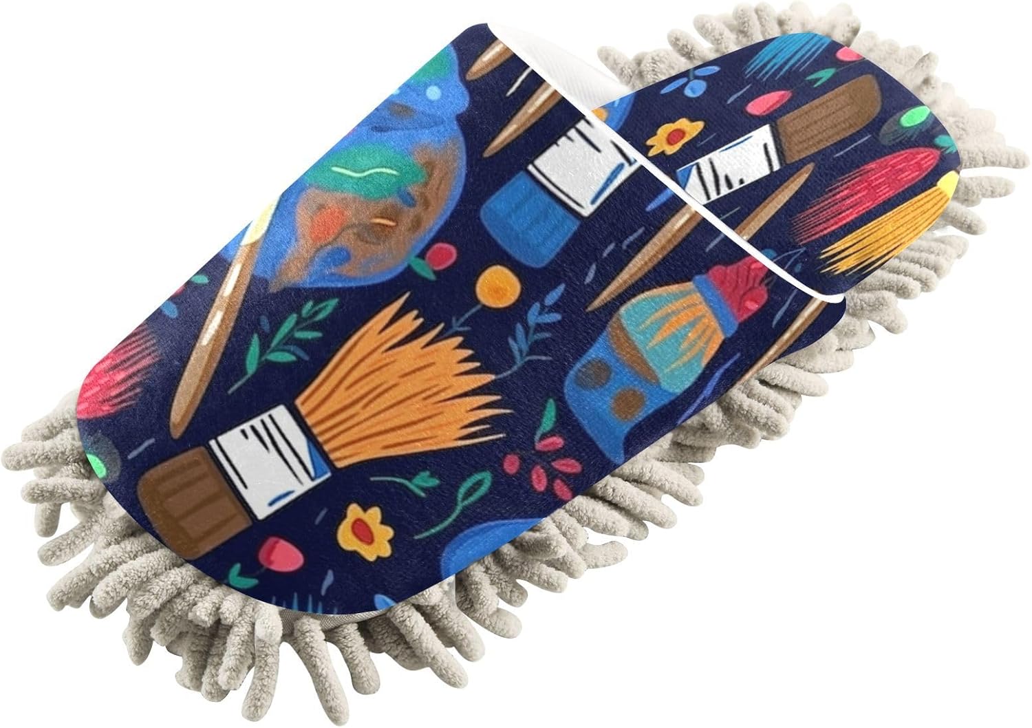 Bulletgxll Colorful Mop Slippers - Washable Comfortable and Versatile