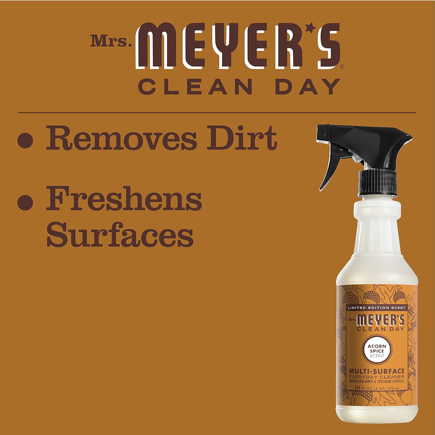 Mrs Meyers Clean Day All-Purpose Cleaner Spray Acorn Spice 16 Fl Oz 1