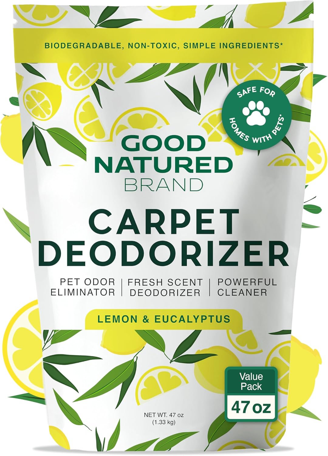 Good Natured Brand Carpet Deodorizer 47 oz Pet Odor Eliminator