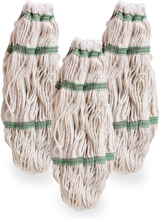 Libman Tornado Spin Mop System with 1 Refill Head and 3 Cotton Mop Refills