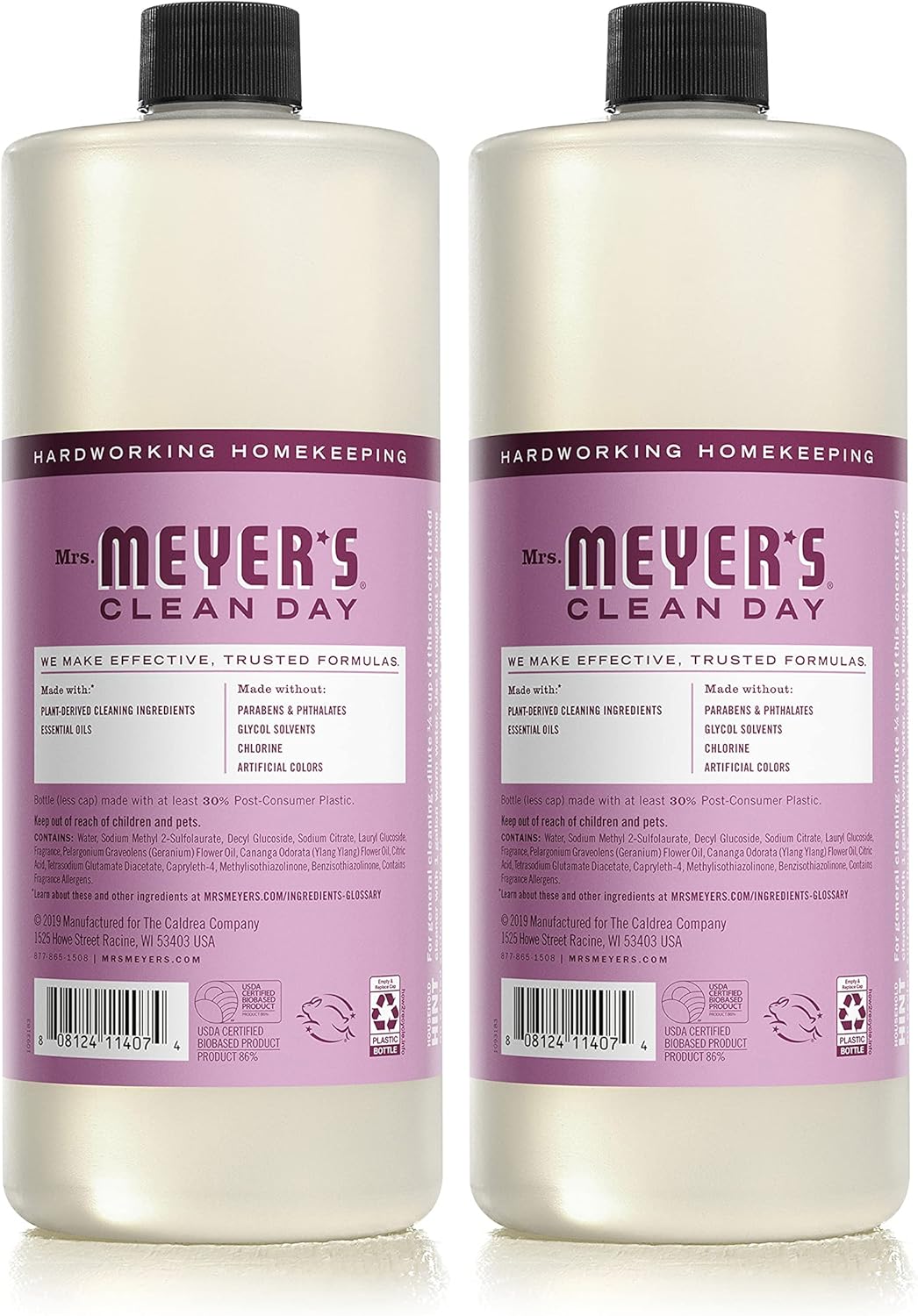 Mrs Meyers Clean Day Multi-Surface Cleaner Concentrate 32 fl oz - Pack of 2